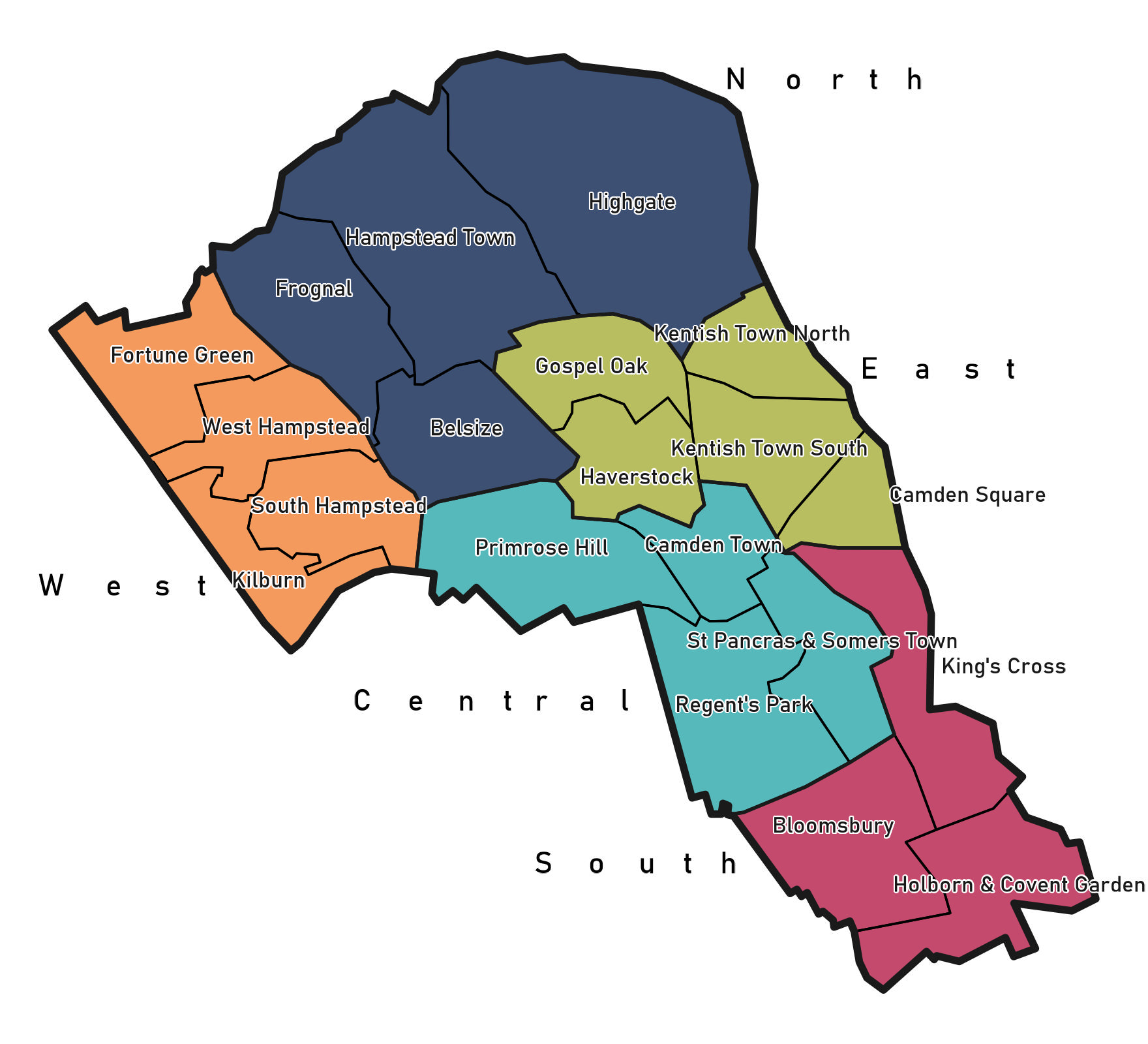 Camden's neighbourhoods and wards